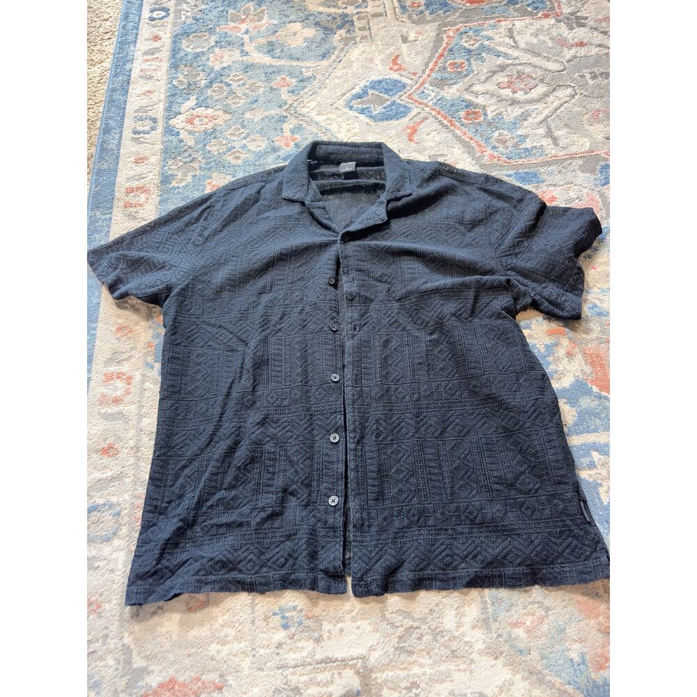 Holster Black Knit Button Down size XL